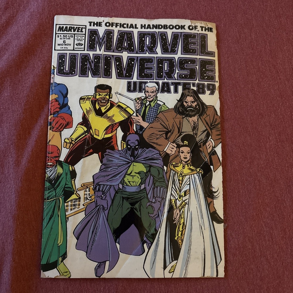 Official Handbook Of The Marvel Universe Update '89 #6  MARVEL Comics 1989